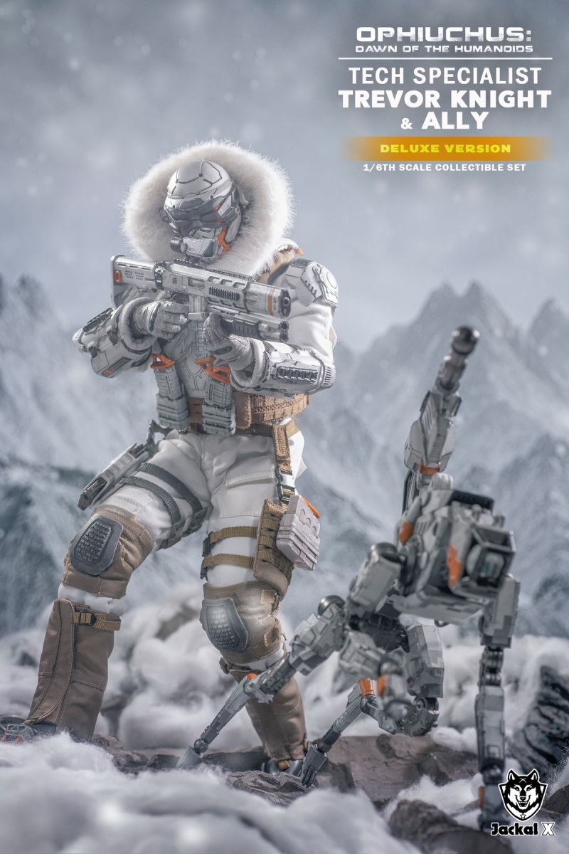Future Sci-Fi Military- Tech Specialist Trevor Knights & Ally 1/6