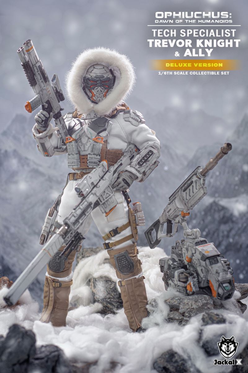 Future Sci-Fi Military- Tech Specialist Trevor Knights & Ally 1/6