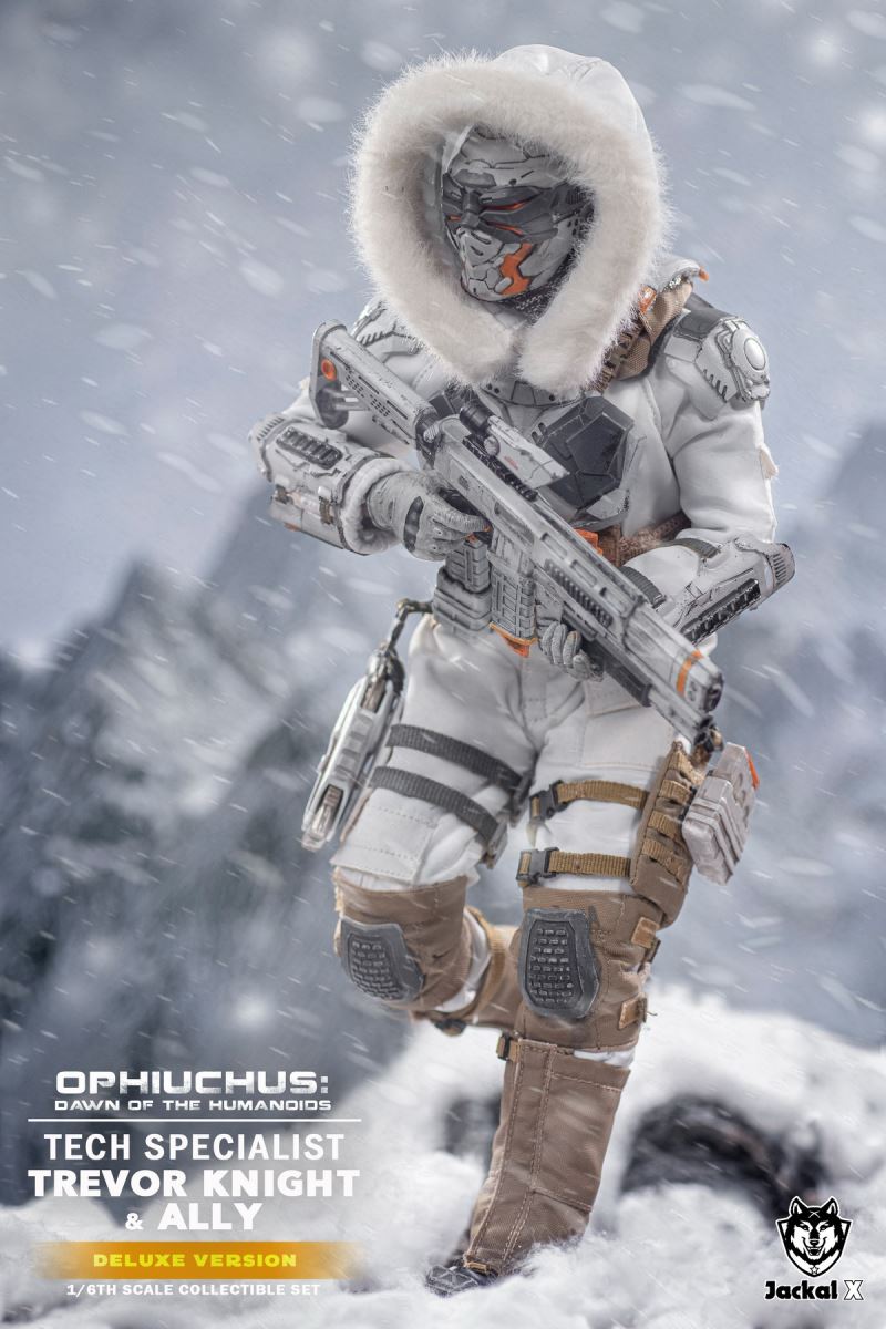 Future Sci-Fi Military- Tech Specialist Trevor Knights & Ally 1/6