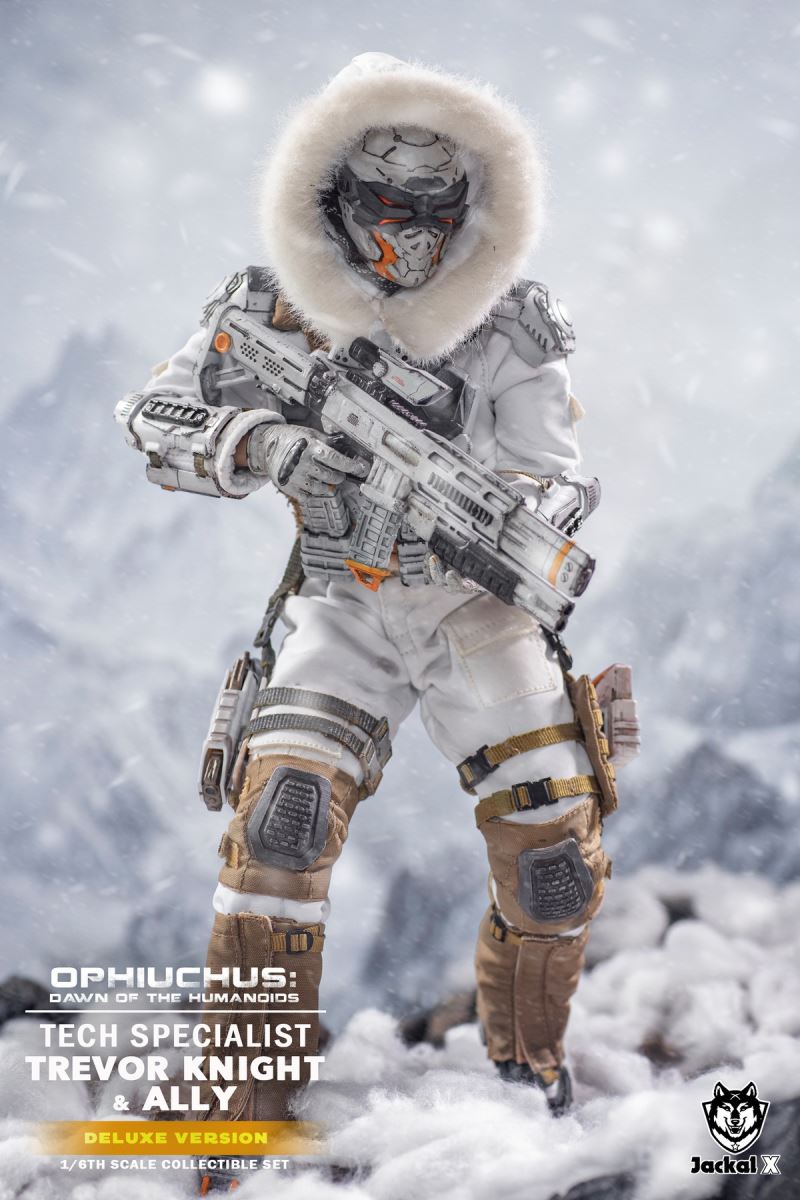 Future Sci-Fi Military- Tech Specialist Trevor Knights & Ally 1/6