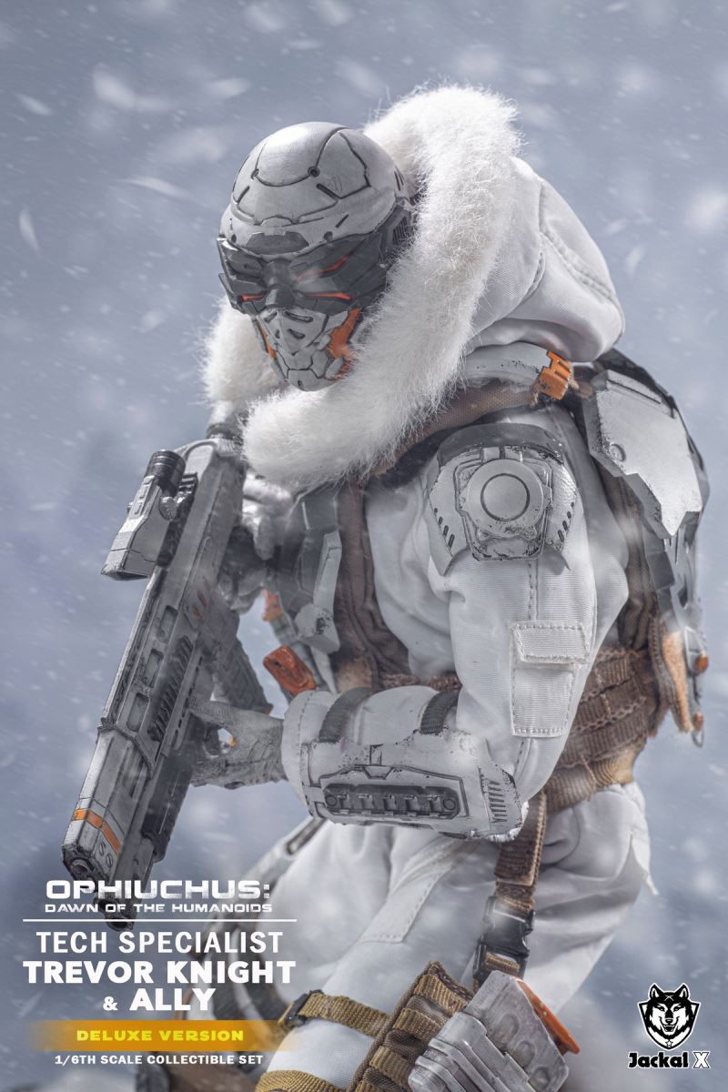 Future Sci-Fi Military- Tech Specialist Trevor Knights & Ally 1/6