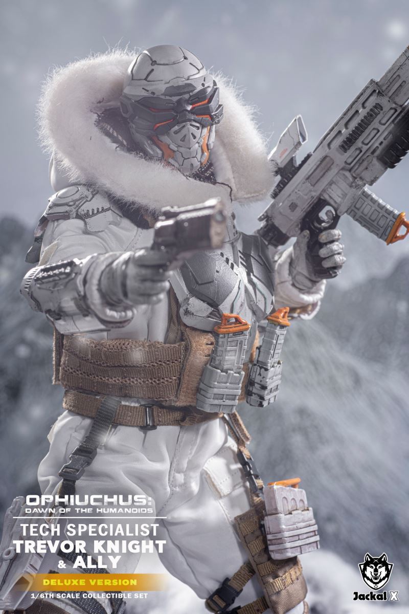Future Sci-Fi Military- Tech Specialist Trevor Knights & Ally 1/6