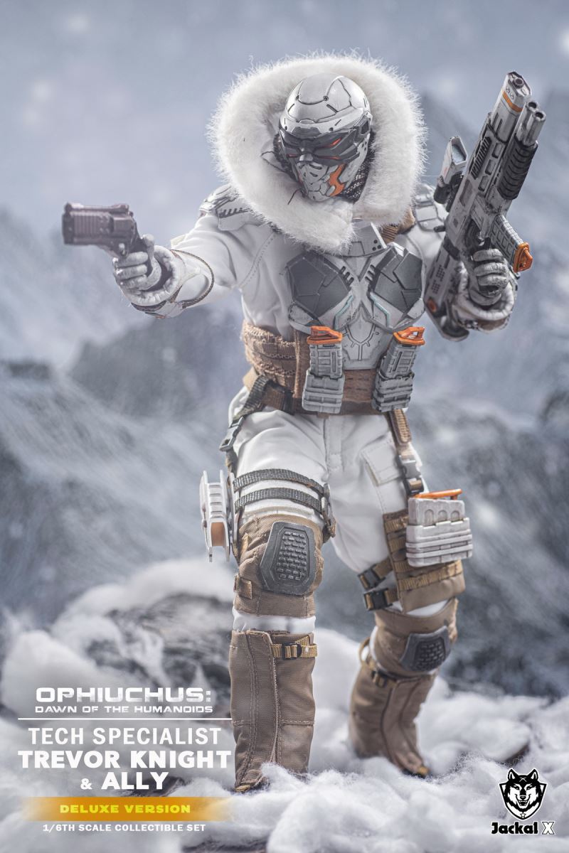Future Sci-Fi Military- Tech Specialist Trevor Knights & Ally 1/6