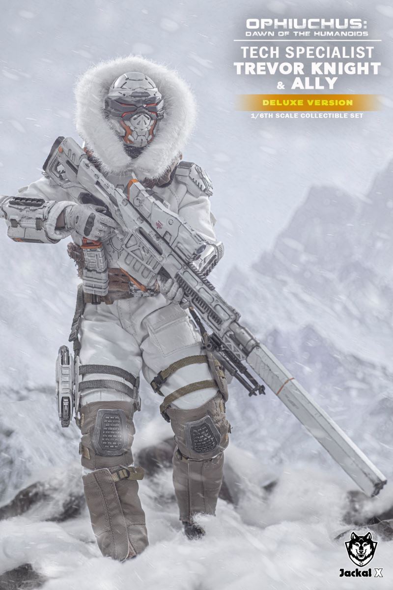 Future Sci-Fi Military- Tech Specialist Trevor Knights & Ally 1/6