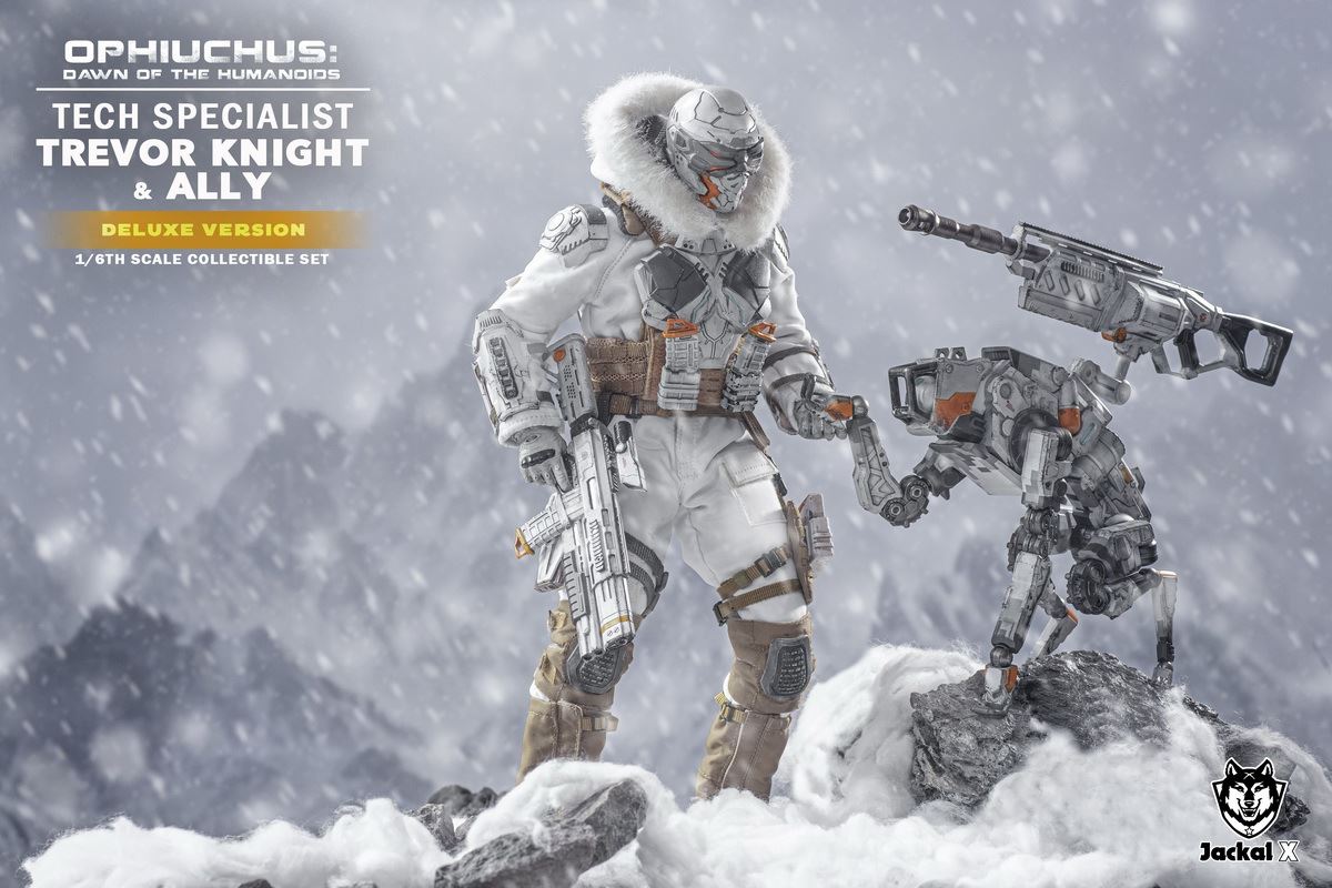 Future Sci-Fi Military- Tech Specialist Trevor Knights & Ally 1/6