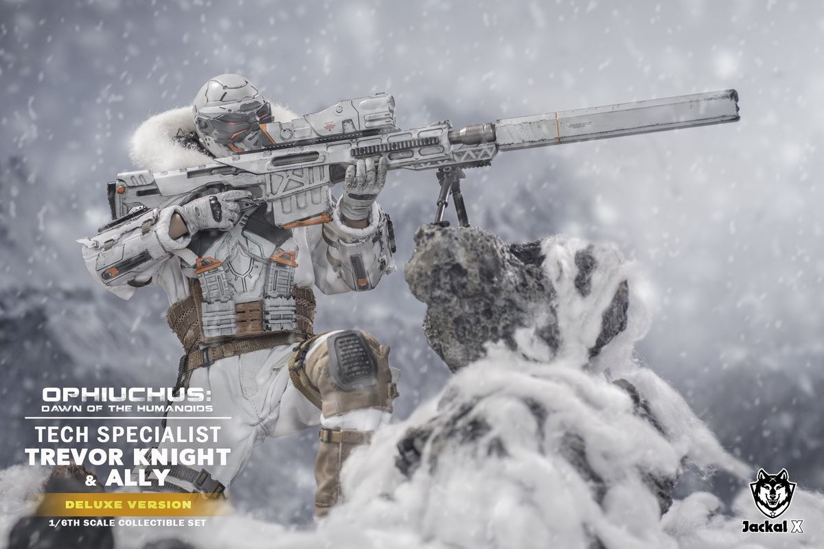 Future Sci-Fi Military- Tech Specialist Trevor Knights & Ally 1/6