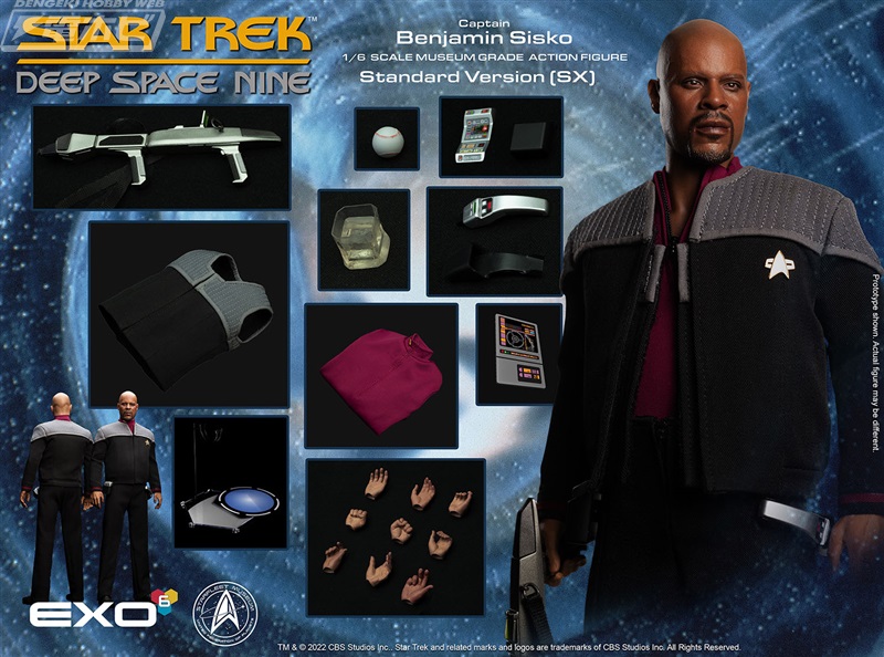 Hyper Realistic Action Figure Star Trek Deep Space Nine (DS9) Benjamin Cisco EX ver