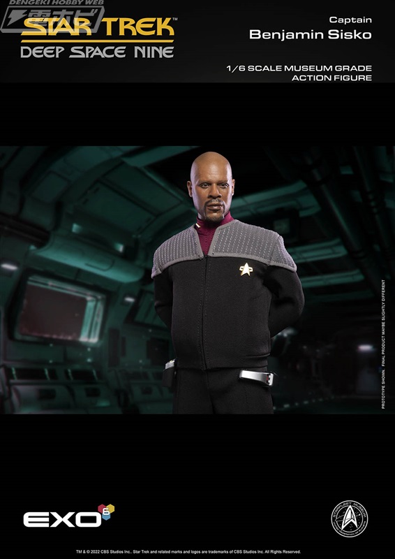 Hyper Realistic Action Figure Star Trek Deep Space Nine (DS9) Benjamin Cisco EX ver