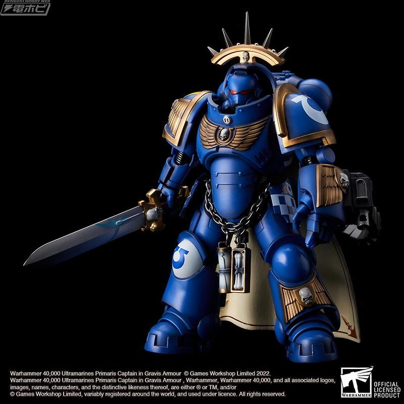 WARHAMMER 40,000 ULTRAMARINES PRIMARIS CAPTAIN IN GRAVIS ARMOUR