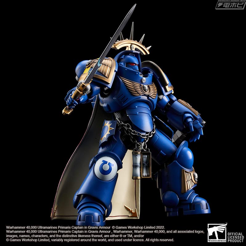 WARHAMMER 40,000 ULTRAMARINES PRIMARIS CAPTAIN IN GRAVIS ARMOUR
