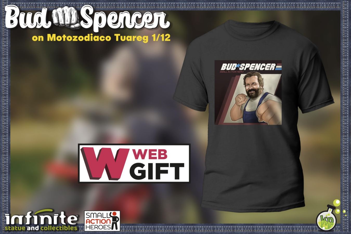 Bud Spencer with the Tuareg Motorcycle - Altrimenti ci Arrabbiamo