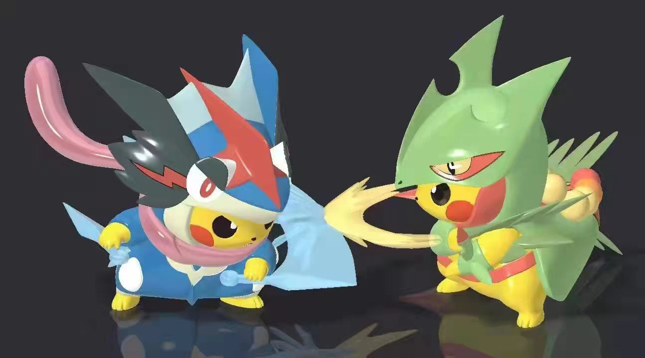 Mega Greninja Cosplay Pikachu - Pokemon