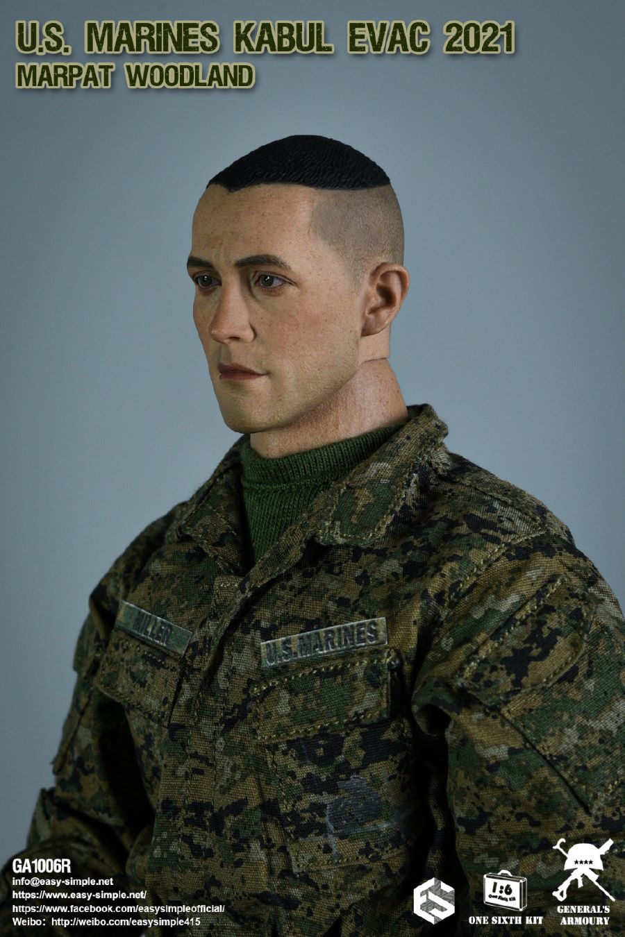 US MARINES KABUL EVAC 2021 MARPAT WOODLAND 1/6