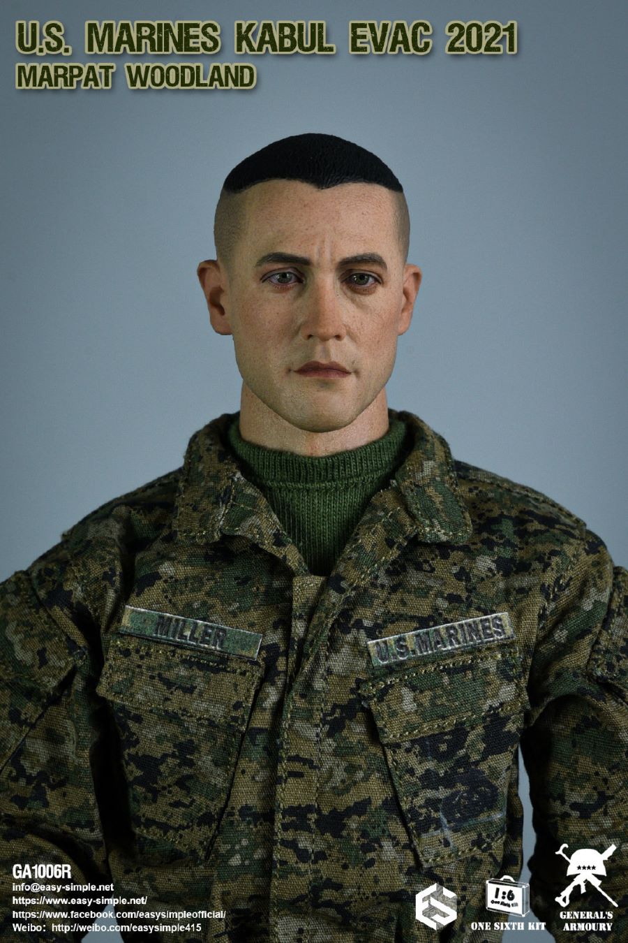 US MARINES KABUL EVAC 2021 MARPAT WOODLAND 1/6