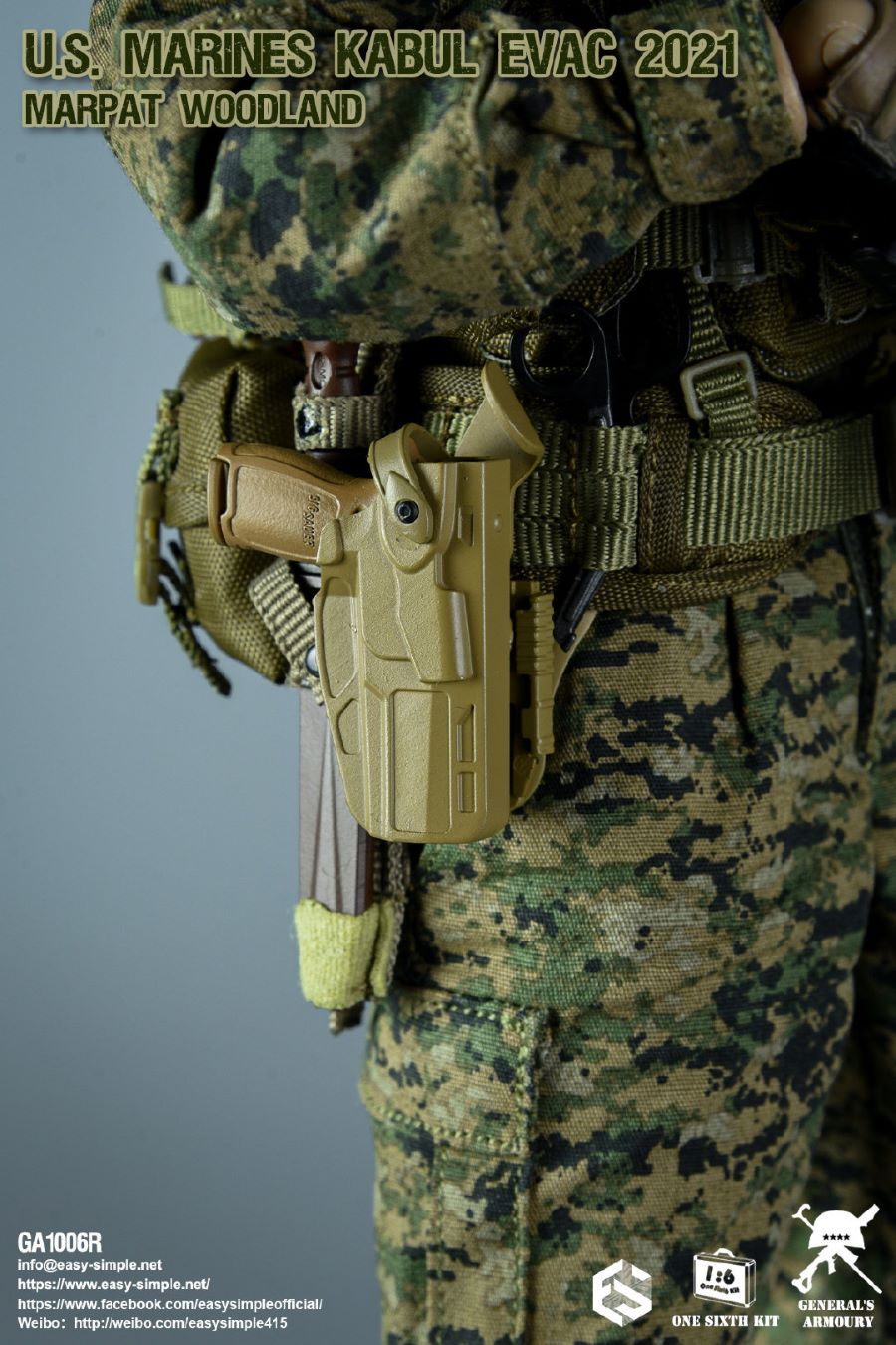 US MARINES KABUL EVAC 2021 MARPAT WOODLAND 1/6