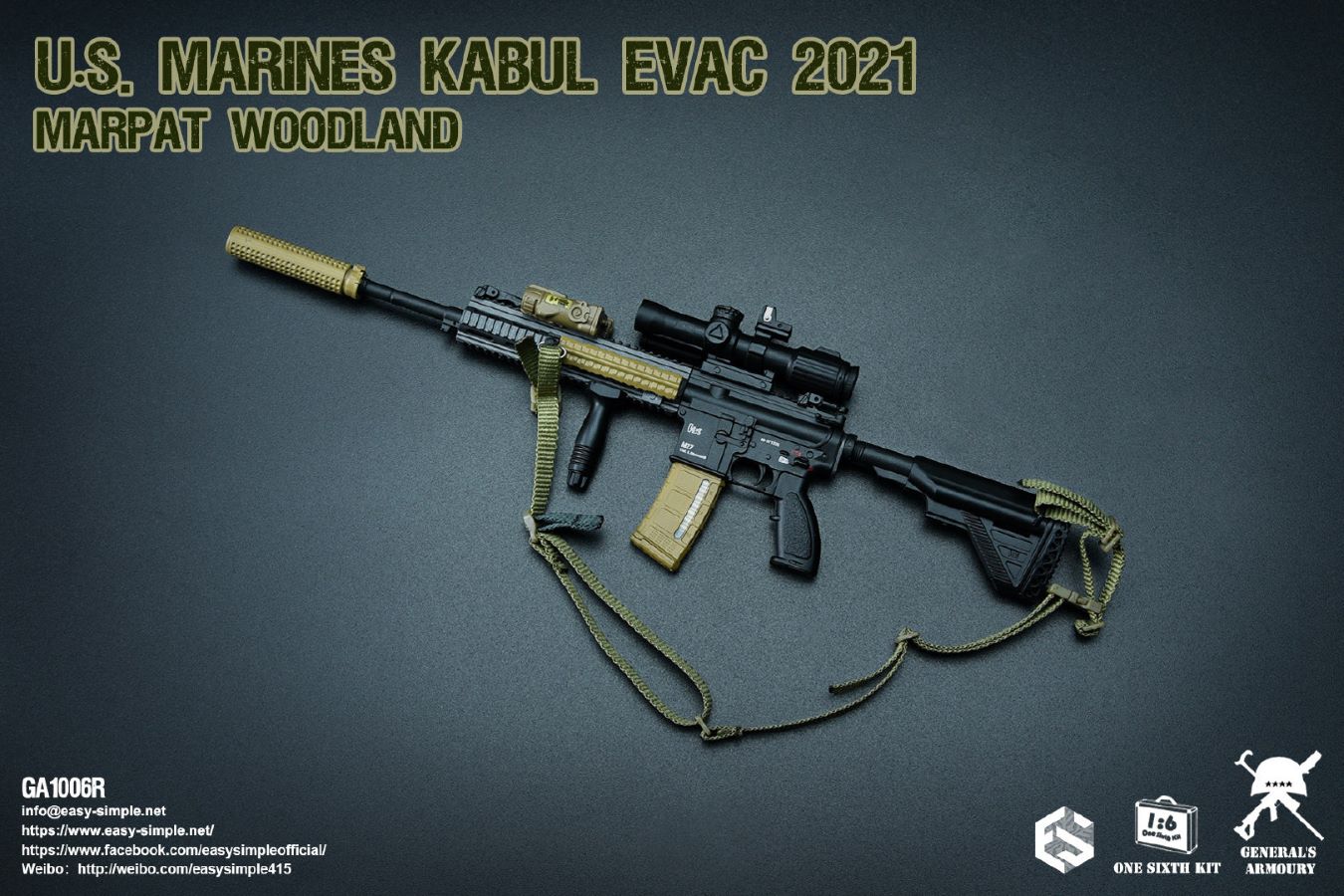 US MARINES KABUL EVAC 2021 MARPAT WOODLAND 1/6