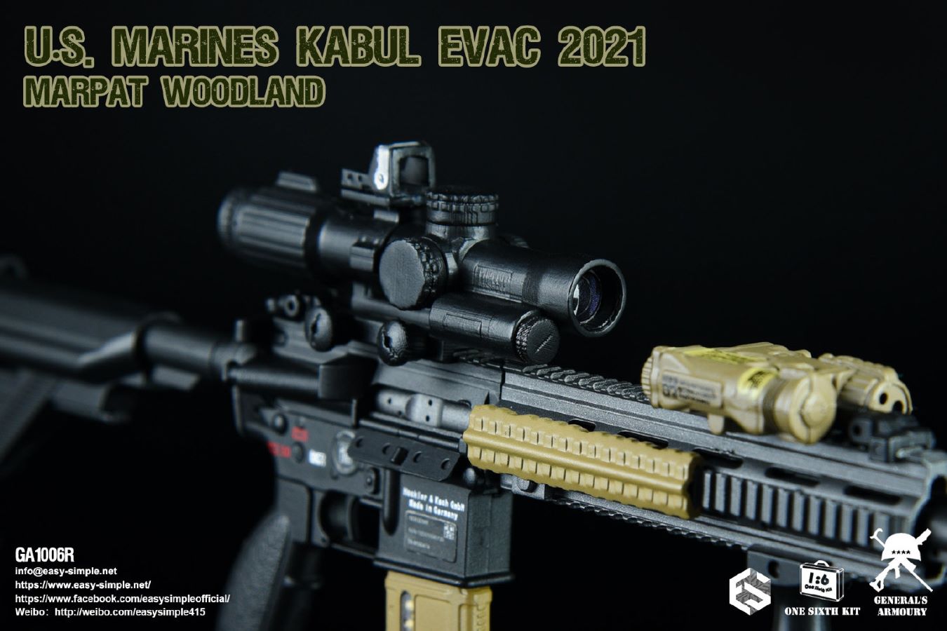 US MARINES KABUL EVAC 2021 MARPAT WOODLAND 1/6