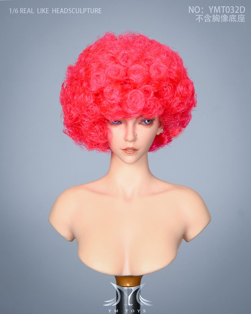 Female Head Carving Explosive Head, Total 2 Models 1/6