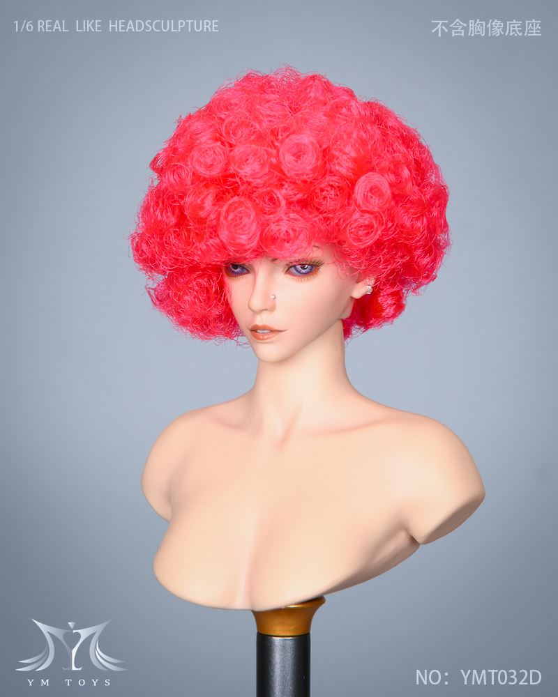 Female Head Carving Explosive Head, Total 2 Models 1/6