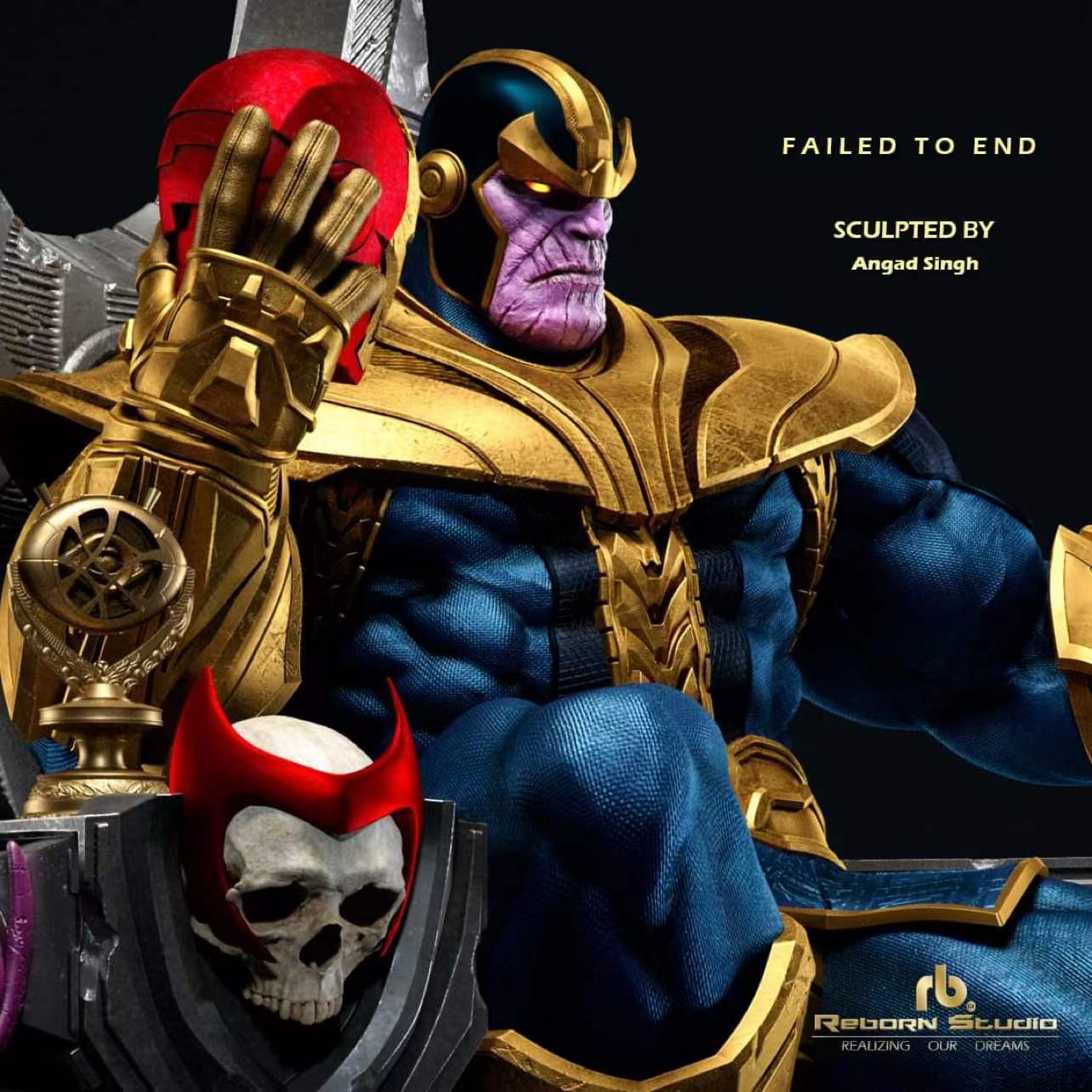 Thanos on Throne