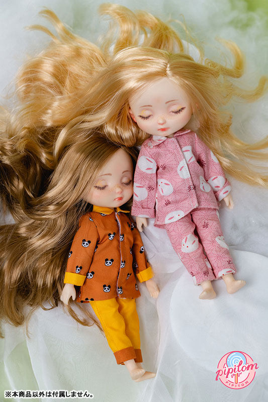 Bobee Happy at Home Orange Panda Pajamas 1/8
