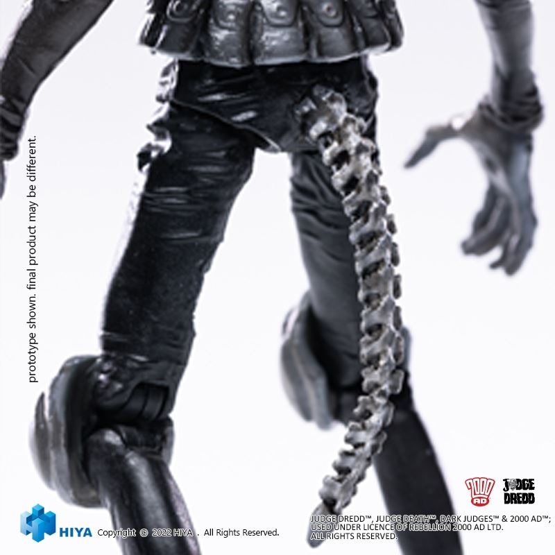 SWAT Judge Black and White Comic Color - Judge Dredd & Dead Judge 1/18