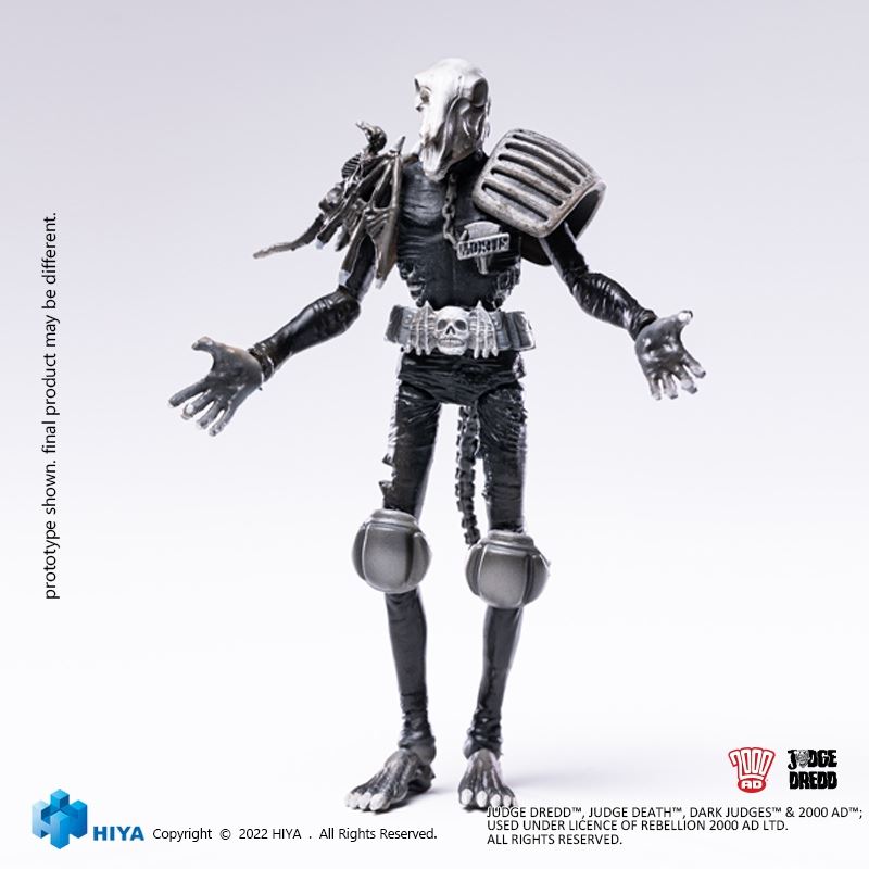 SWAT Judge Black and White Comic Color - Judge Dredd & Dead Judge 1/18