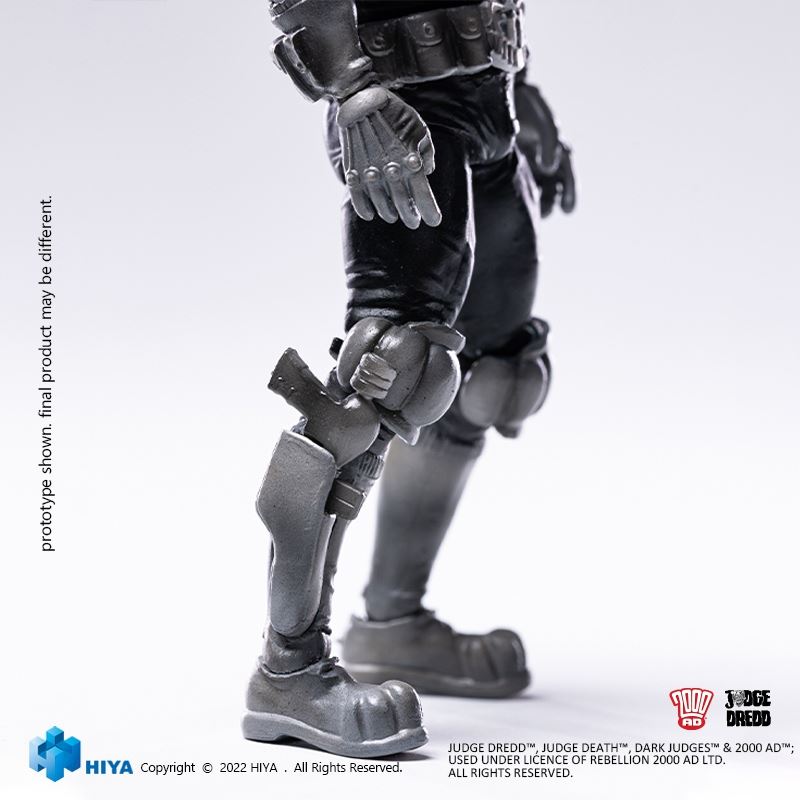 SWAT Judge Black and White Comic Color - Judge Dredd & Dead Judge 1/18