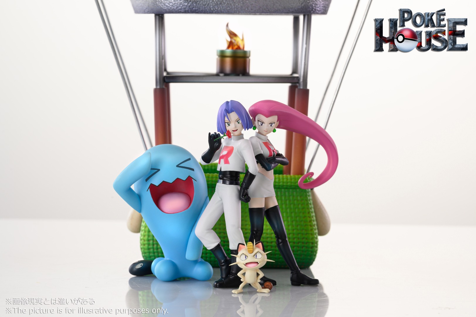 Meowth Hot Air Balloon with Jessie & James  - Pokemon