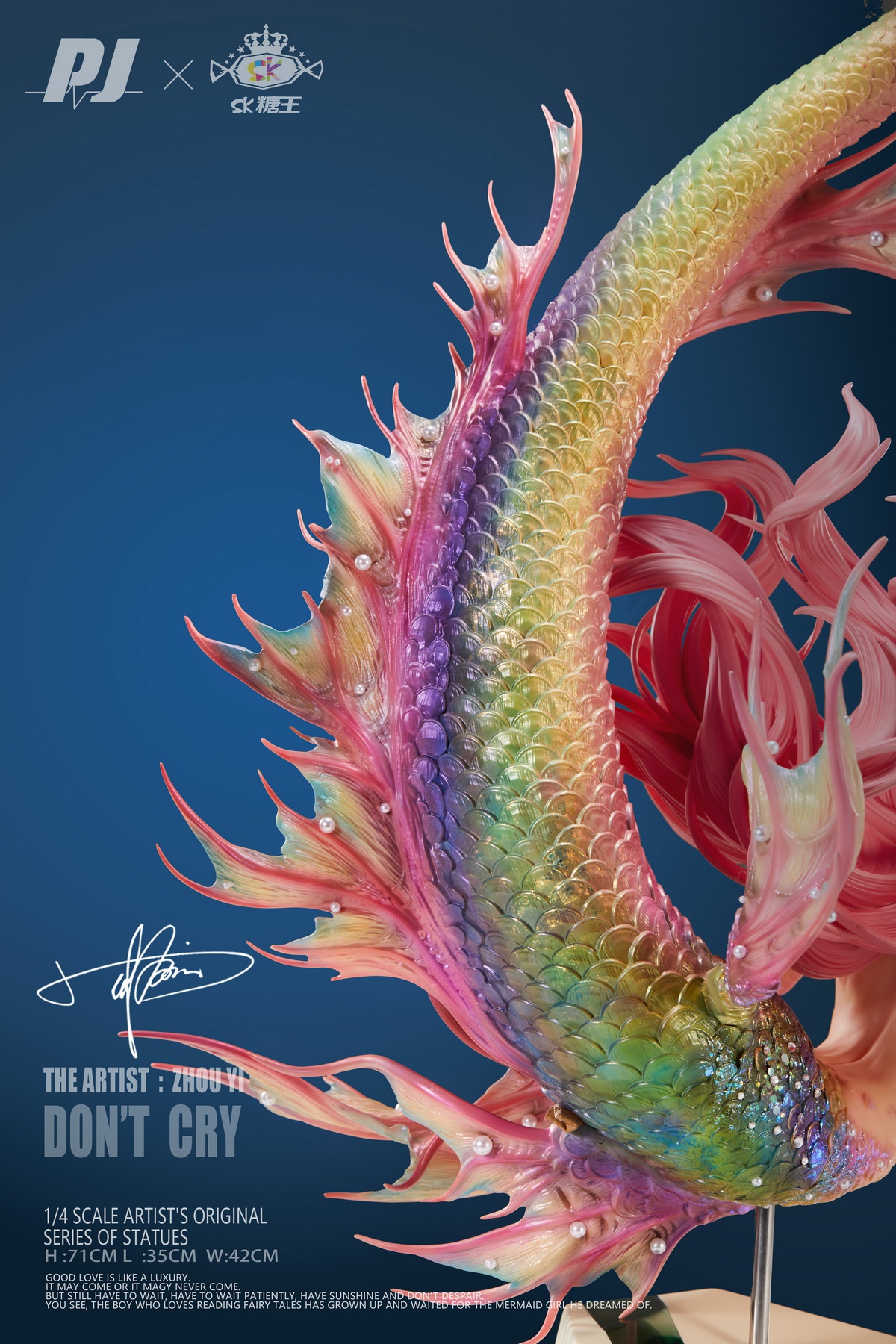 Artist Series Statue Don't Cry - Mermaid