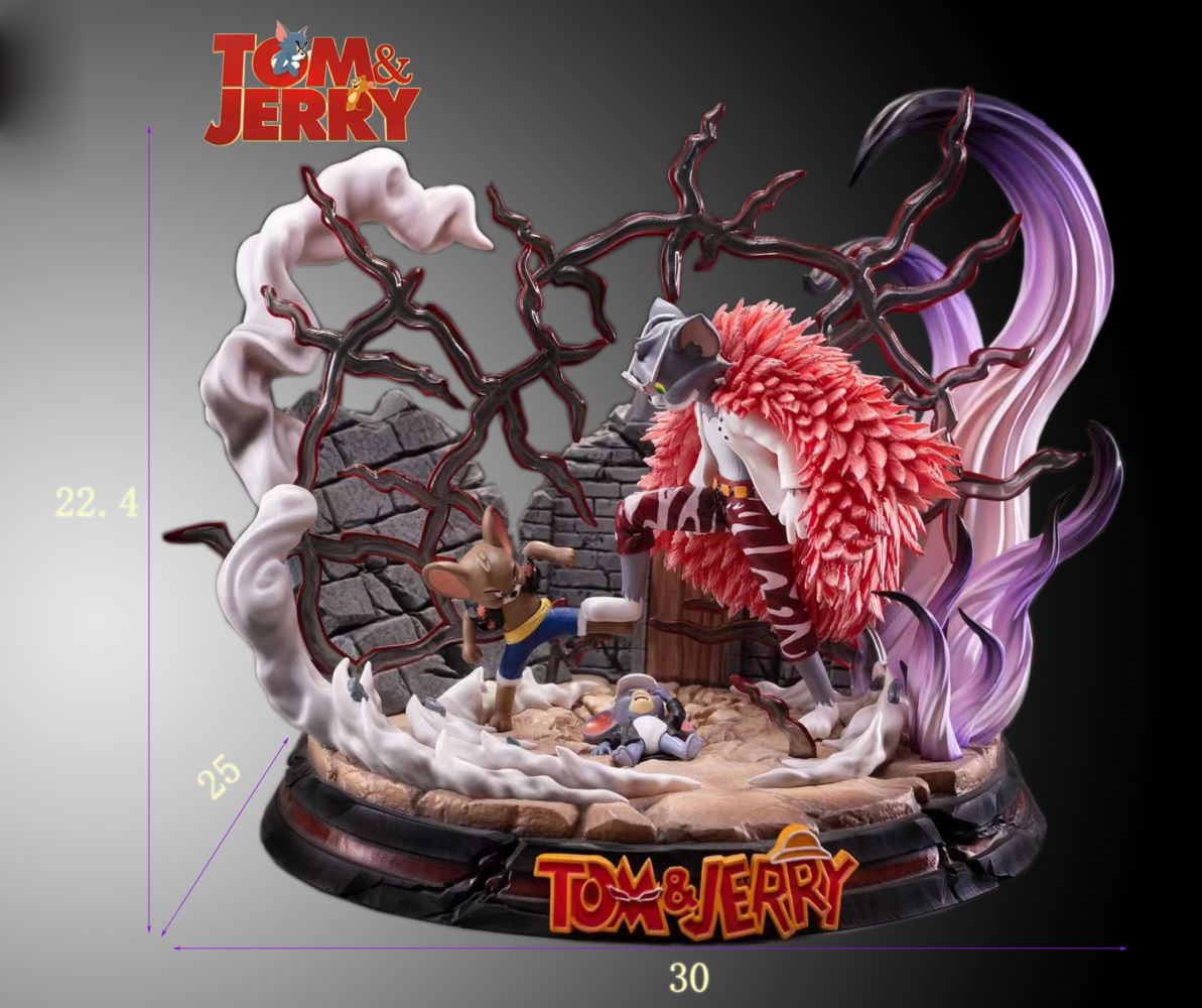 Dressrosa Arc Luffy Vs Doflamingo Fight Scene Cosplay Tom and Jerry