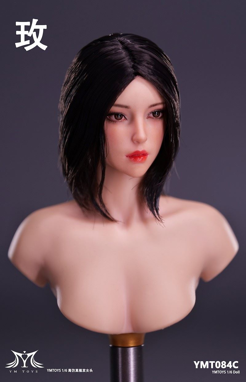 Asian female head carving Fei & Mei YMT083/YMT084 1/6