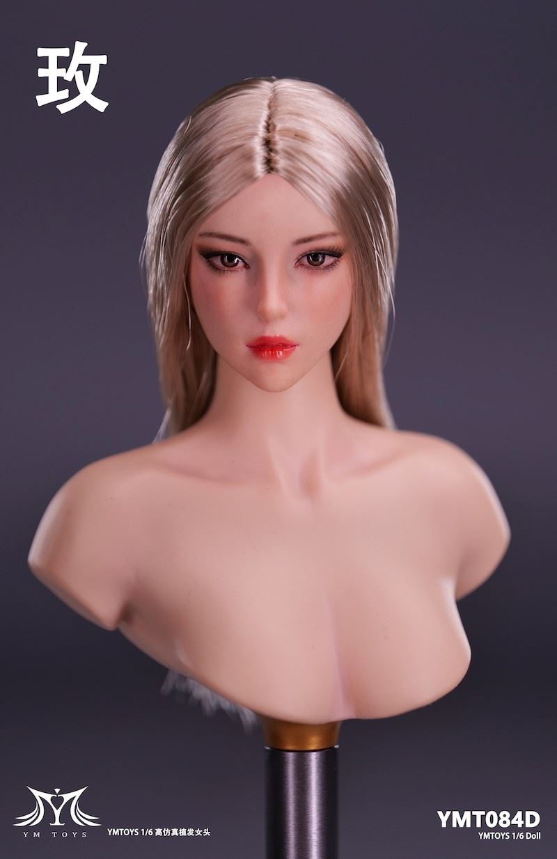 Asian female head carving Fei & Mei YMT083/YMT084 1/6