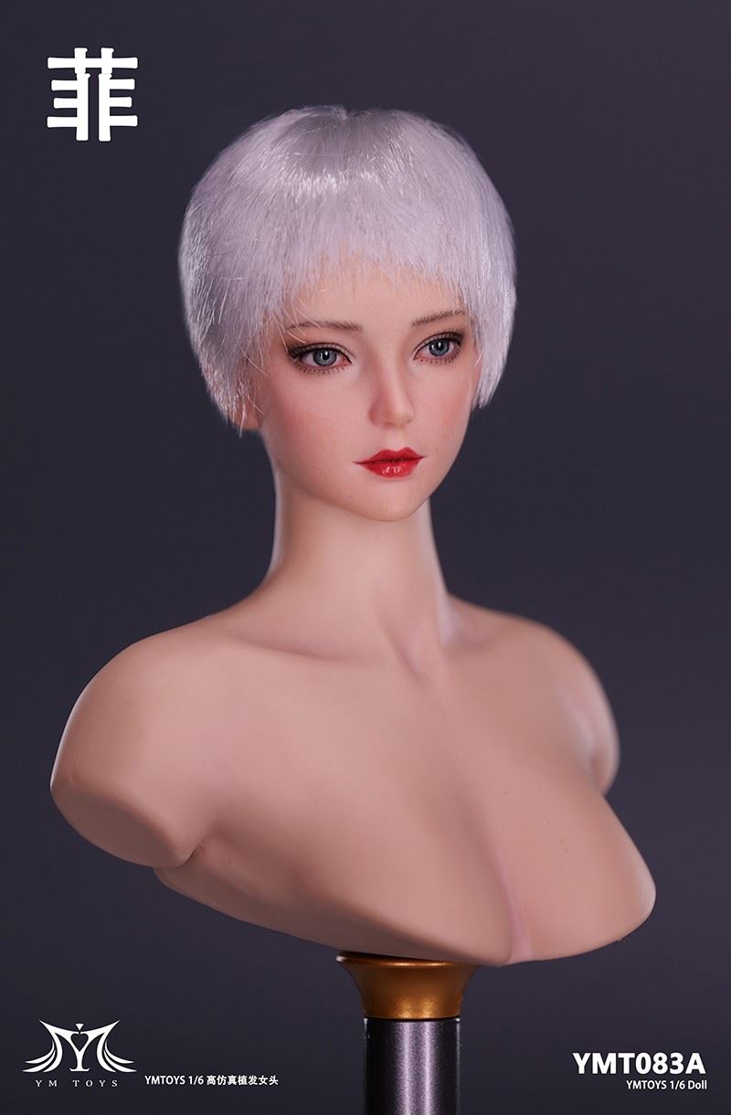 Asian female head carving Fei & Mei YMT083/YMT084 1/6