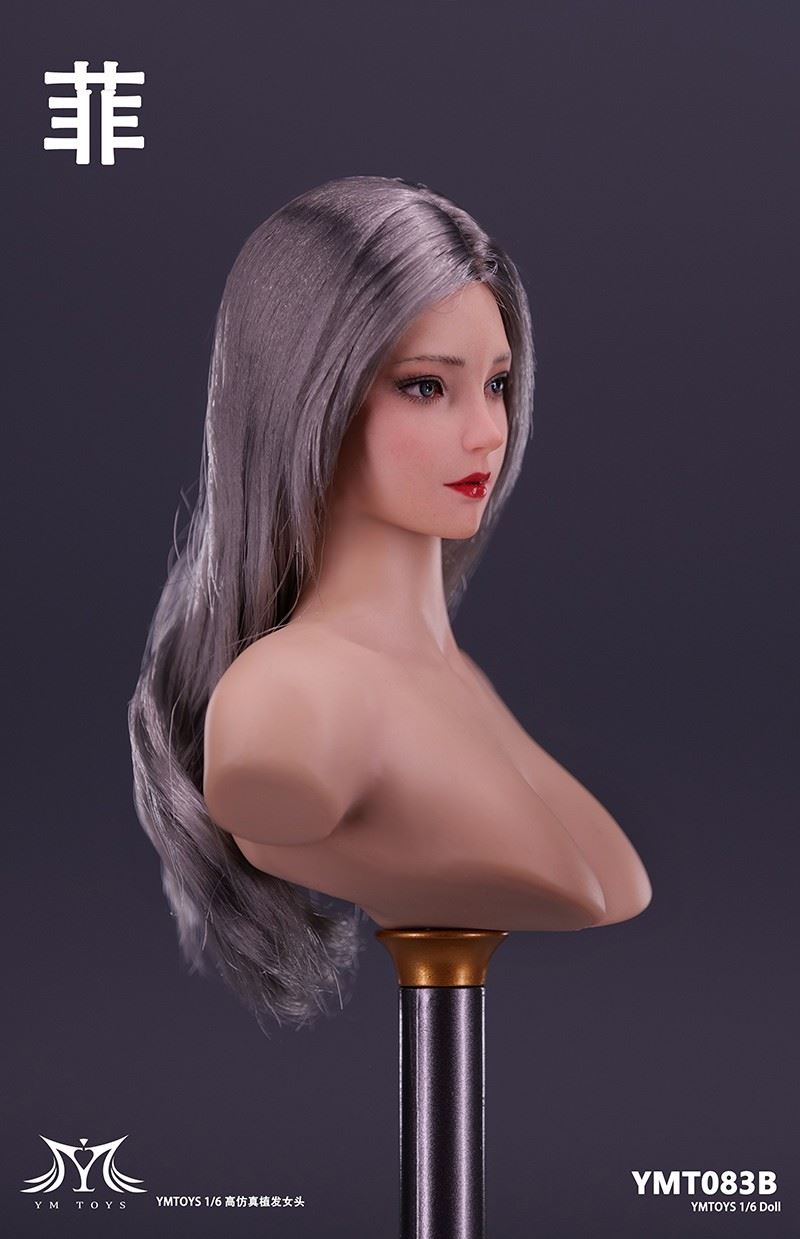 Asian female head carving Fei & Mei YMT083/YMT084 1/6