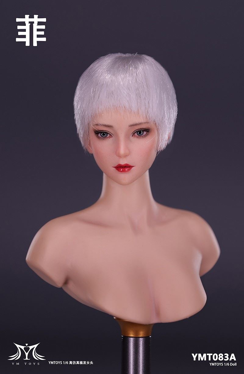 Asian female head carving Fei & Mei YMT083/YMT084 1/6