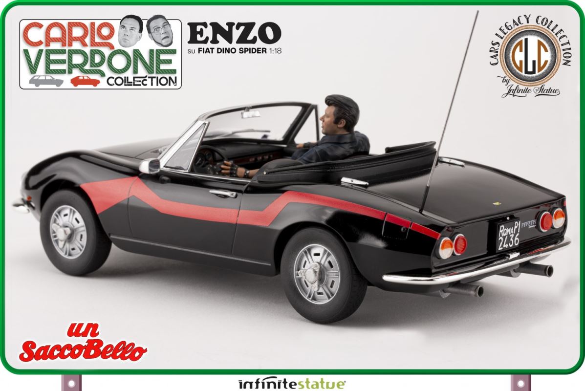 Enzo on a Fiat Dino Spider - Carlo Verdone - A lot beautiful