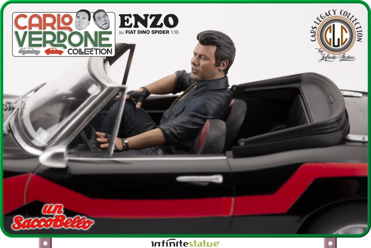 Enzo on a Fiat Dino Spider - Carlo Verdone - A lot beautiful