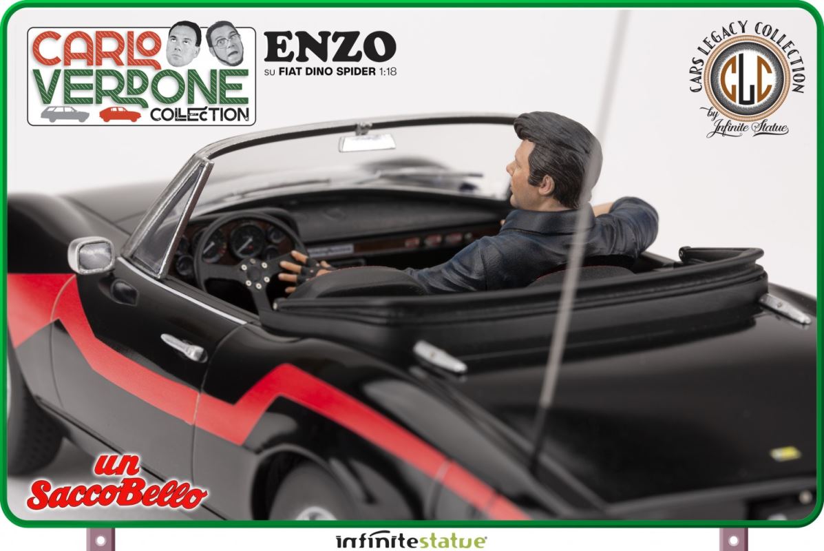 Enzo on a Fiat Dino Spider - Carlo Verdone - A lot beautiful