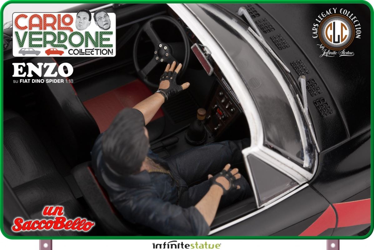 Enzo on a Fiat Dino Spider - Carlo Verdone - A lot beautiful