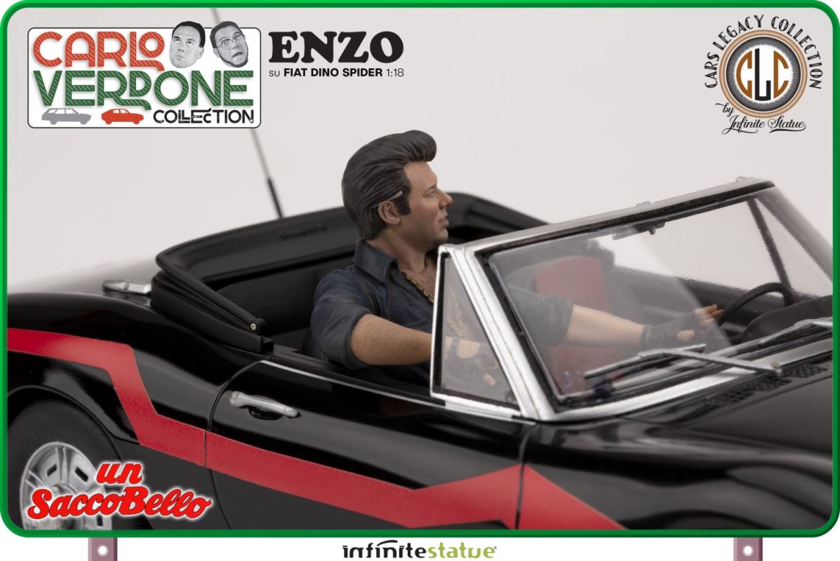 Enzo on a Fiat Dino Spider - Carlo Verdone - A lot beautiful