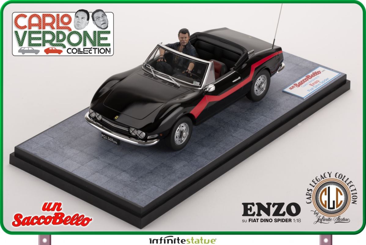 Enzo on a Fiat Dino Spider - Carlo Verdone - A lot beautiful