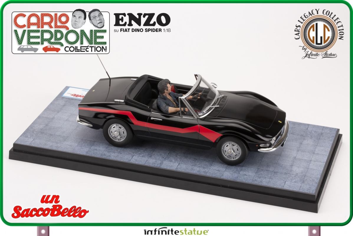 Enzo on a Fiat Dino Spider - Carlo Verdone - A lot beautiful