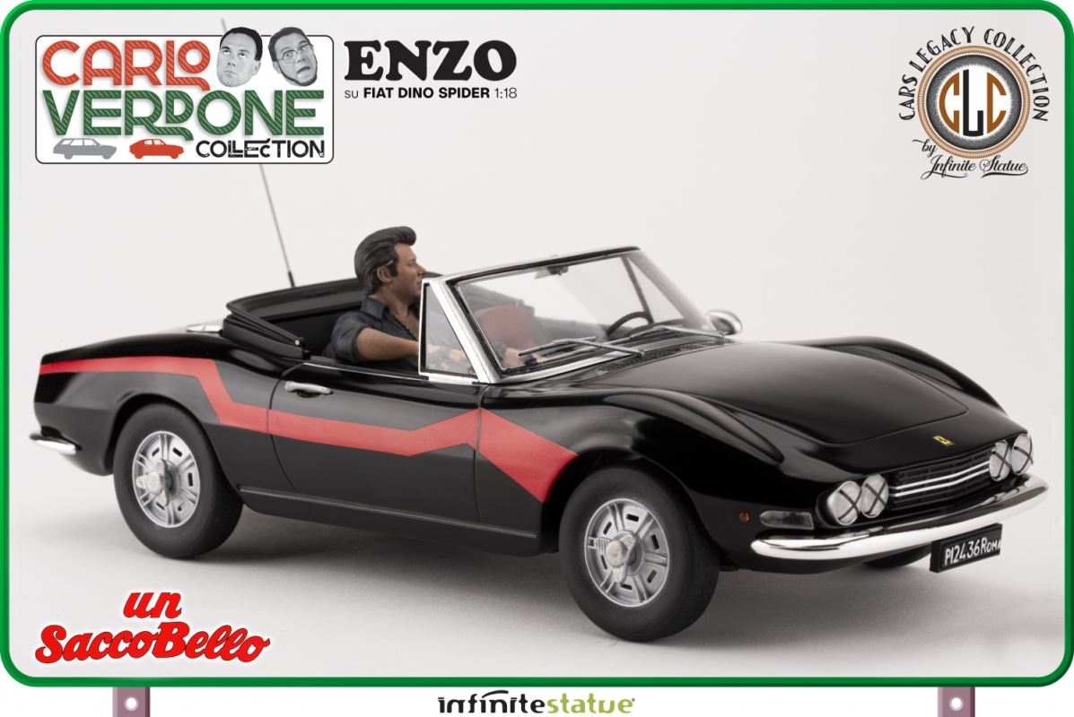 Enzo on a Fiat Dino Spider - Carlo Verdone - A lot beautiful