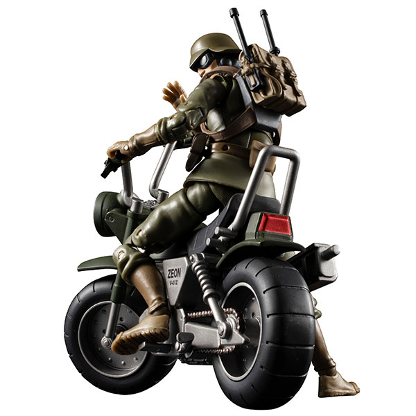 G.M.G. Mobile Suit Gundam Zeon Army 08 V-SP Normal Soldier & Zeon Army Soldier Motorcycle