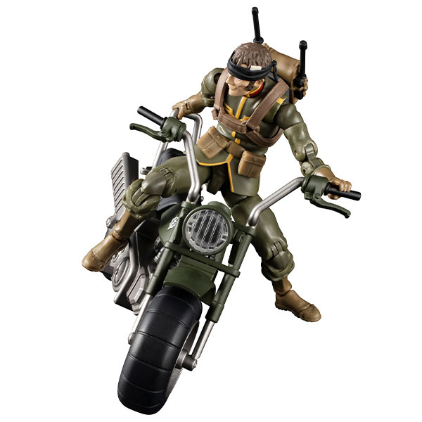 G.M.G. Mobile Suit Gundam Zeon Army 08 V-SP Normal Soldier & Zeon Army Soldier Motorcycle