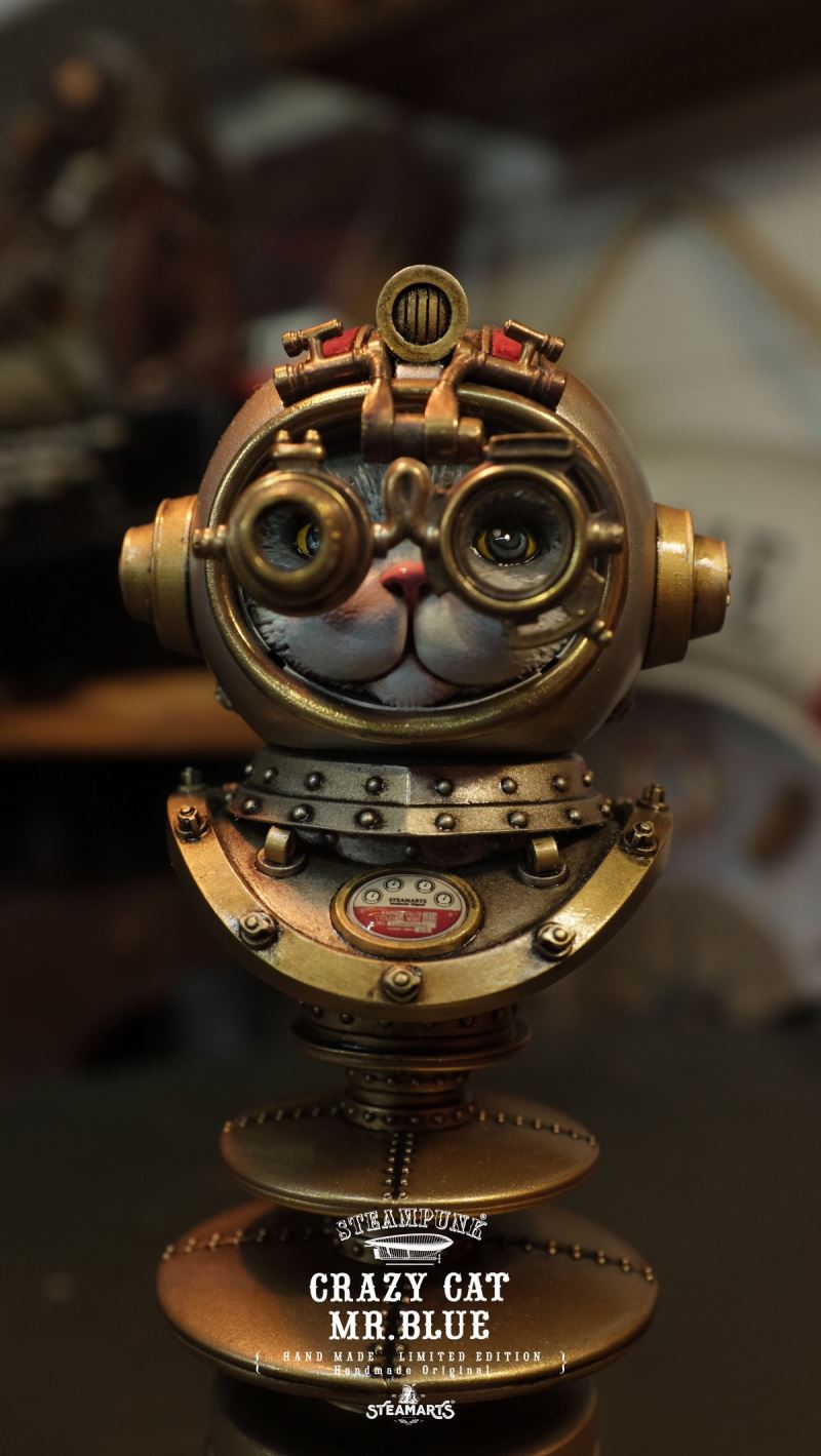 Steam Factory Antivirus Cat Bust CRAZY CAT MR.BLUE