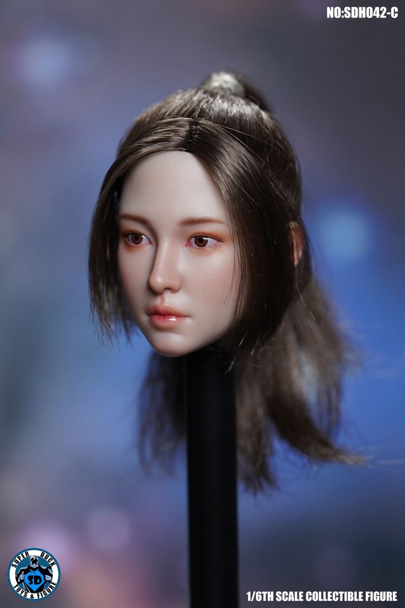 Female head carving SDH042 1/6