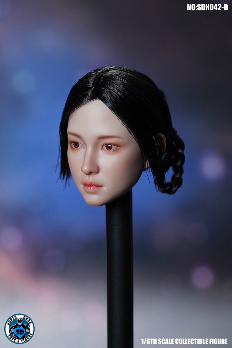 Female head carving SDH042 1/6