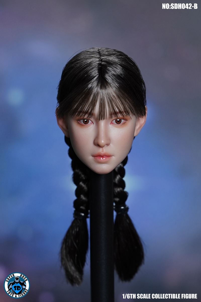 Female head carving SDH042 1/6